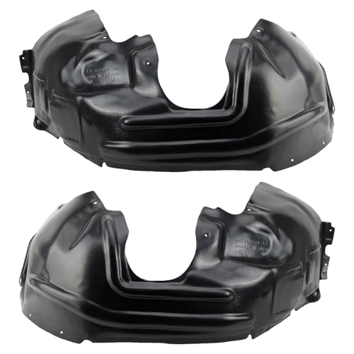 Image of TRQ Front Driver and Passenger Side Inner Fender Liner Set Compatible with 2014-2018 Jeep Cherokee with Type 1 Fenders without Off Road Package