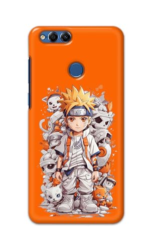 Image of PRINTFIDAA Printed Hard Back Cover Case for Honor 7X | Huawei Mate SE Back Cover (Famous Anime Cartoon Character) -112