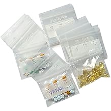 125 Packs 6 Mil Sturdy Pill Bags BPA Free Pill Pouch 3 x 2.75 Inch Write-on Label Seal Waterproof Reusable Clear Small Ziplock Plastic Bags for Travel Pill Organizer, Jewelry and Small Craft Pieces