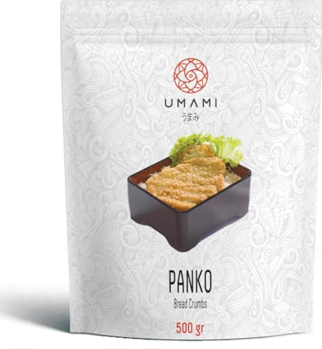 Umami Pan rallado japonés Panko 500 gr - Made in Italy - ¡Receta japonesa, frito crujiente y no graso!
