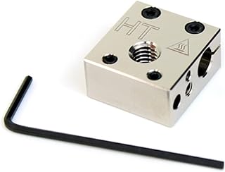 Micro Swiss Plated Copper High Temperature MK8 Heater Block Upgrade for CR10 / Ender/ANET A8 Printers MK7, MK8, MK9 Hotends