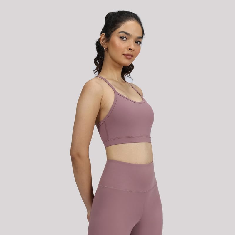 Image of BlissClub Ultimate Strappy Sports Bra | Removable Cups | Strappy Racerback Design | Elasticated Hem | CloudSoft TM Fabric