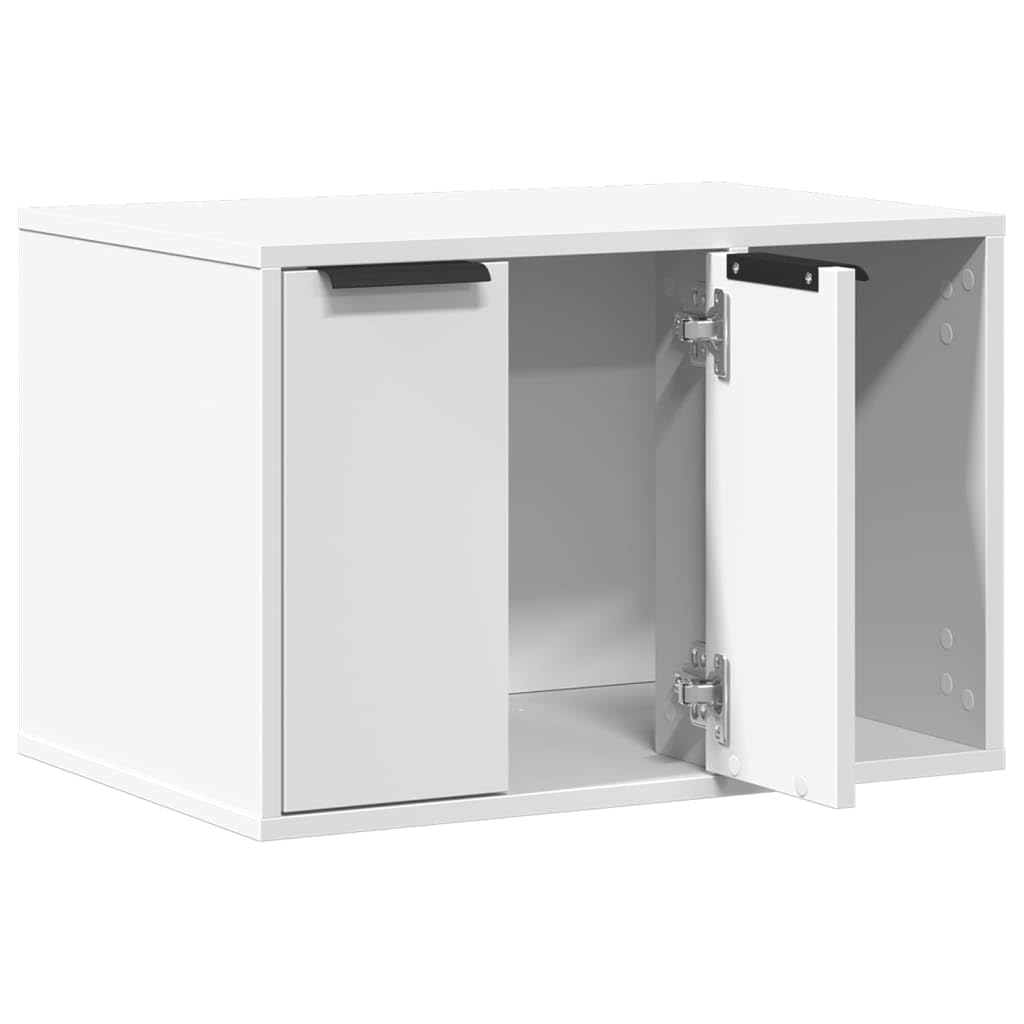 Genérico Mueble arenero para Gatos Madera ingeniería Blanco 60x40x40 cm,Producto para Mascotas y Animales,Productos para Mascotas,Productos para Gatos,Mobiliario para Gatos,857724
