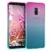 Produktbild kwmobile Samsung Galaxy A8 (2018) Hülle - Handyhülle für Samsung Galaxy A8 (2018) - Handy Case in Zwei Farben Design Pink Blau Transparent