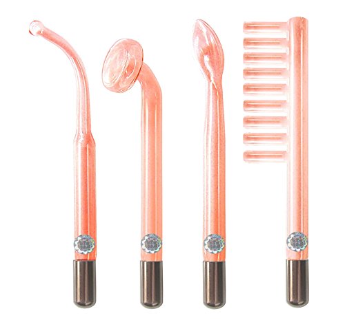 Set of 4 NEON Electrodes for Home Use High Frequency Facial Machine 11.0mm. The electrodes are direct replacements for NEW SPA Home Use HF Device