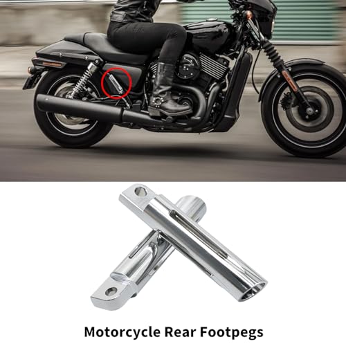 Repose-pieds de moto custom coupe CNC argent pour passionnés de route