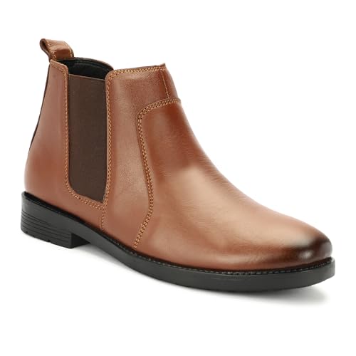 Image of NARKI Leather Chelsea Boots for Men|Soft Cushioned Insole, Slip-Resistance for Men 7003