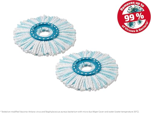 Leifheit Ersatzkopf CLEAN Twist Disc Mop, Wischmop Kopf 2er Set – Ansicht 2