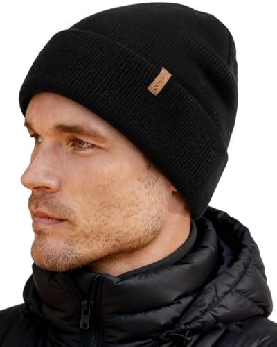 FURTALK Classic Beanie Mütze Herren mit Weichem Fleecefutterr Unisex...