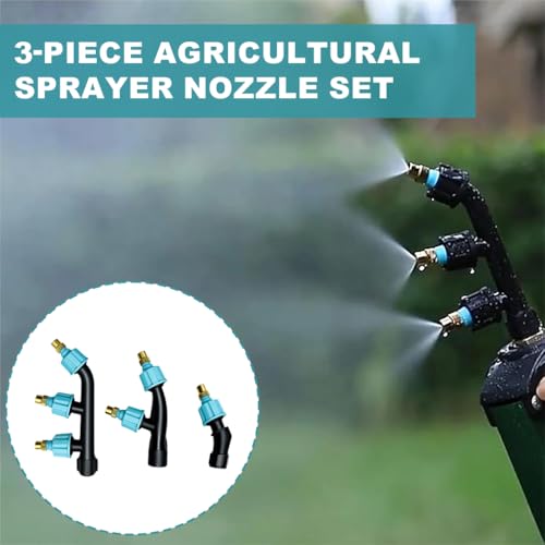 Image of HASTHIP 3Pcs Garden Sprayer Nozzle, Agricultural Sprayer Nozzles, Multi-Porous Garden Spray Pump-Outdoor Water Spray Nozzle for Plants, Gardening Sprayer Accessories