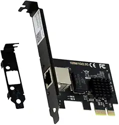 PLACA DE REDE 2.5G RJ45 PCI-E X1 PCYES LC2500-1P