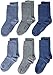 Produktbild Camano Jungen 9300 Socken, Blau (Jeans Mix 0024), 35-38 (6er Pack)