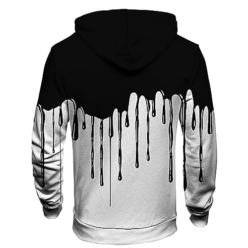 Ymosrh Men's Novelty Print Hoodie Pullover Long Sleeve Drawstring Casual Hooded Sweatshirts, M-6XL4
