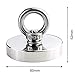 DIYMAG Super Strong Neodymium Fishing Magnets, 500 LBS(227 KG) Pulling Force Rare Earth Magnet with Countersunk Hole Eyebolt Diameter 2.36 in(60mm) for Retrieving in River and Magnetic Fishing