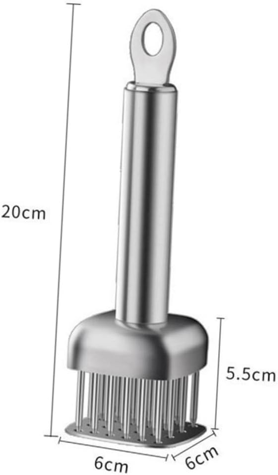 Hemobllo Professional Stainless Steel Meat Tenderizer Tool Food Grade Tenderizing Hammer for Steak Chicken More Compact Easy to Use Kitchen Essential for Home Chefs