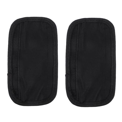 HYTROVE 2 Piezas Hombreras De De Mochila Acolchado Que Lleva Mosquetón Correa Para Bolso Bolsos Bolsa De Hombro Sujetadores Con Relleno Equipaje Riñonera Asiento Nylon Black
