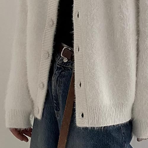 Men's Fuzzy Knitwear Cardigan Winter Warm Overwear Jacket Fluffy Faux Fur Cardigan Men Coat4