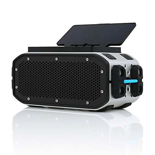 Braven BRV-PRO+SOLAR Bluetooth Speaker (Speaker/Solar Panel) - Silver/Black