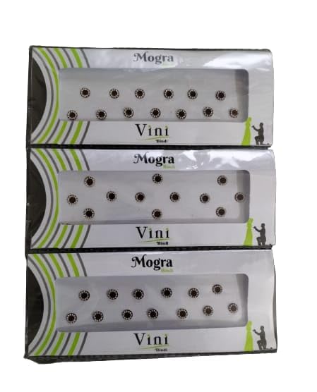 Ublic Round Shape Maroon Color Bindi with Rounding Stone Fancy Sticker Bindi Traditional Velvet Bindi with Skin Friendly Glue Tikli Tikka Kumkum Women- Bindi Size 2 (Girls Pack of 3)-image-31