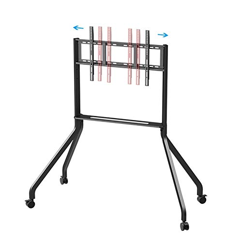 Soporte de piso móvil para TV de 42 a 65 pulgadas negro miniatura 4