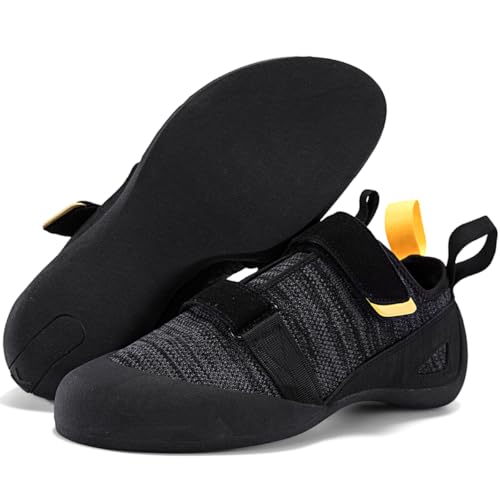 Zapatillas de escalada hombre para iniciación en bloque con suela antideslizante