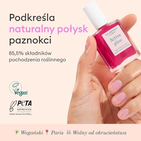 Manucurist Active Glow Blueberry Pink All In One Perfector Лак для ногтей и сыворотка веганские сделано во Франции ультраблеск консилер 2 в 1 на растительной основе для женщин подарок