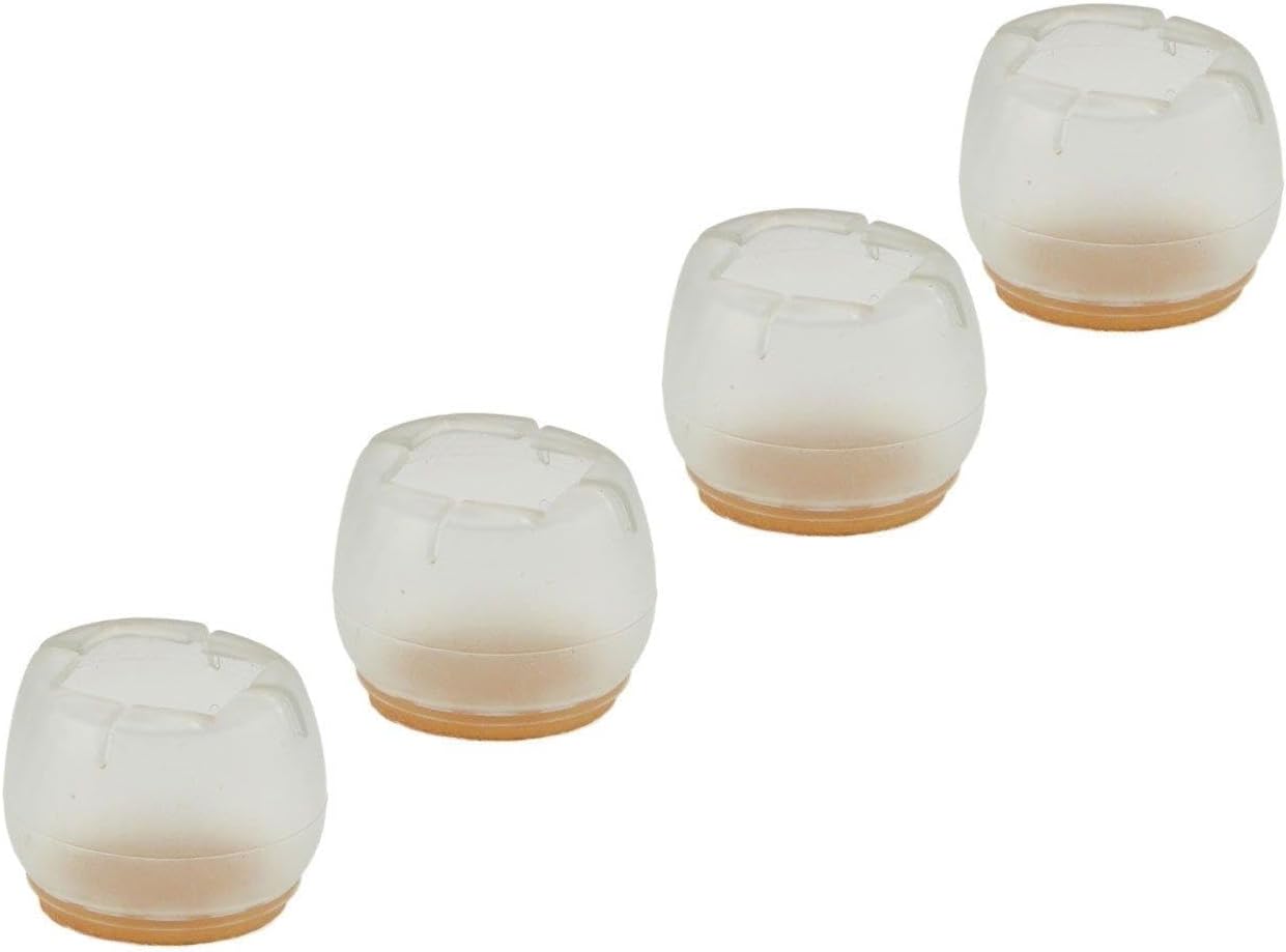 16 Pcs Round Stylish Silicone Table Chair Furniture Sock Leg Caps Foot Covers Pads Floor Protector CLP103 (Small Size-16 Pcs)