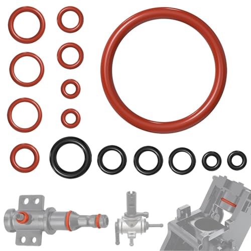 KIMHOME 15pcs Coffee Machine Seal O-Rings for Philips Saeco Spidem Gaggia Fully Automatic Coffee Machines and Press Piston Seal