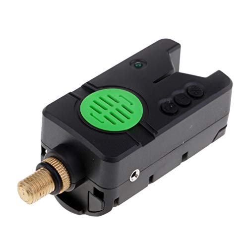 YIJU LED E Som Indicador de Mordida para Pesca de Carpa à Prova D'água Sem Fio - Verde