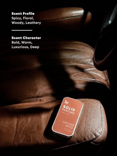Image of EM5 Solid Perfume for Men Leather Spice & Texas | Spicy Floral Woody & Leather Fragrance | 100% Alcohol Free Pocket Cologne | Long Lasting Solid Perfume | Travel Friendly & Spill Proof | Luxury Gift for Him | 12g x 2