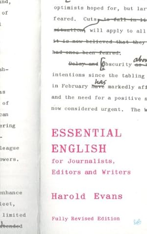 Essential English for Journalists, Editors and Writers (Pimlico Book 405)