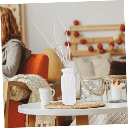 Ramitas de madera blanca para jarrones decorativos y centros de mesa de Navidad 7