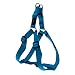 Reflective Adjustable Dog Step in Harness for Large Dogs; matching collar and leash available, Turquoise