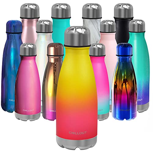Image of CHILLOUT LIFE 12oz Kids Insulated Stainless Steel Water Bottle, Leak Proof