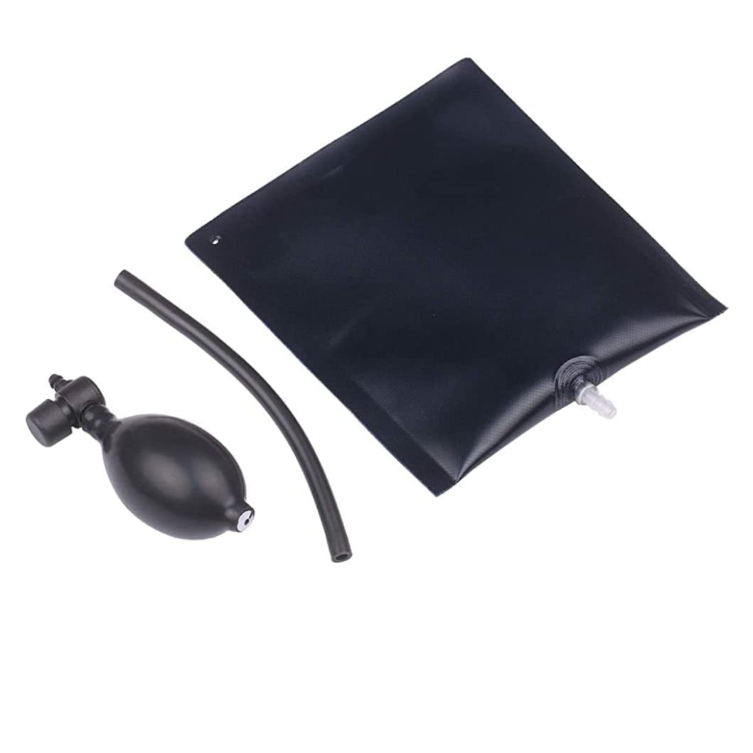 Outil D'alignement De Sac De Cale D'air Outil De Nivellement De Barre De Levier Gonflable Charge Maximale 353 Livres Sac De Cale Pour Portes Élévatrices Fenêtres Valve D'entrée D'air En Métal Sac De