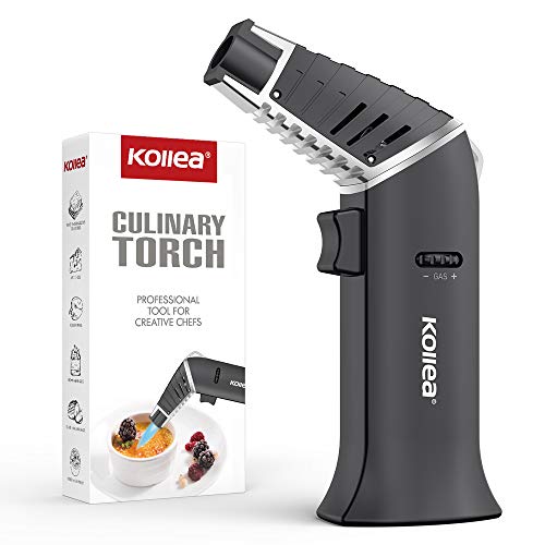Butane Torch, Kollea Kitchen Culinary Torch Lighter Butane Refillable, Cooking Creme Brulee Food