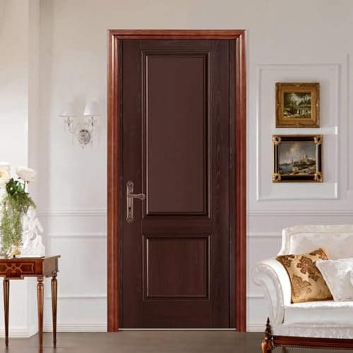 Tizhweqo Pegatina Puerta Puerta de Madera Pegatinas para Puertas Puerta de Madera Adhesivo Vinilo 3D Puerta Pegatina Pared Murales Papel Pintado Poster para Sala de Baño Decorativos 77x200 cm b8254