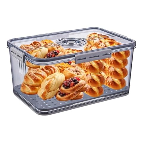 Honbuty Airtight Bread Box with Lid Cover