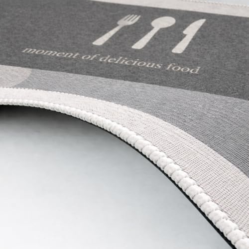 Image of HomeCloud Anti Fatigue Kitchen Rug Printed Thick Anti Slip, Washable, Big Size, Designer Folding Kitchen Mat for Home BedroomStandard Size (41 x 122 cm 41 x 61 cm) (Delicious Food)