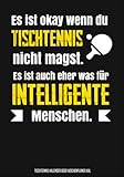 Tischtennis Kalender oder Wochenplaner XXL: Tischtennis Kalender mit lustigem Spruch für Tischtennisspieler und Fans