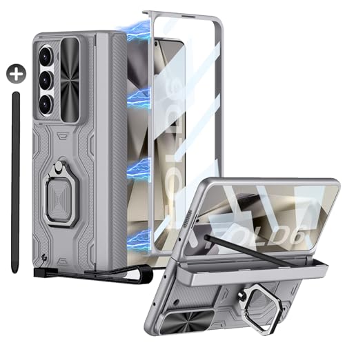 DEMCERT Samsung Galaxy Z Fold 6pP[X [y]AqWی [XN[veN^[] [OLbNX^h] [XChJJo[] [Xgbv] t{fBP[X(O[)