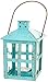 Kate Aspen Mini Decorative Lantern,Vintage Metal Tealight Candle Lanterns, Centerpiece for Wedding Table, Accent Piece & Party Favor, Turquoise - 12 Sets(Small)