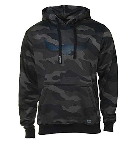 ROCK-IT Apparel Bluza z kapturem dla mężczyzn – miękka tkanina najwyższej jakości – bluza z nadrukiem logo w stylu miejskim [rozmiary S-5XL] z kieszenią typu kangurka ciemny kamuflaż 5XL