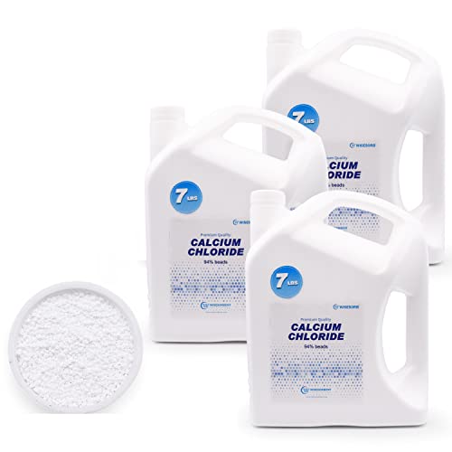 Image of Wisesorb 21LBS Calcium Chloride Desiccant, Moisture Absorbers Refill Beads - Fragrance Free, Moisture Absorber Refill
