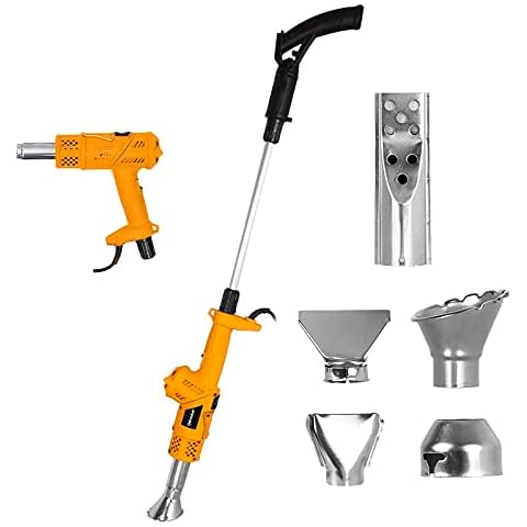 Electric Weed Burner | Heat Gun | Barbecue Lighter 3 in 1, Garden Gear Weed Burner with 3M Cable and 5 Types of Nozzle, 80-650℃ Strong Weed Killer Tool Thermal Weeding Stick Cover