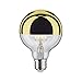Paulmann 28675 Lampadina LED filamento G95 6,5 Watt lampadina testina a specchio oro 2700 K bianco caldo dimmerabile E27