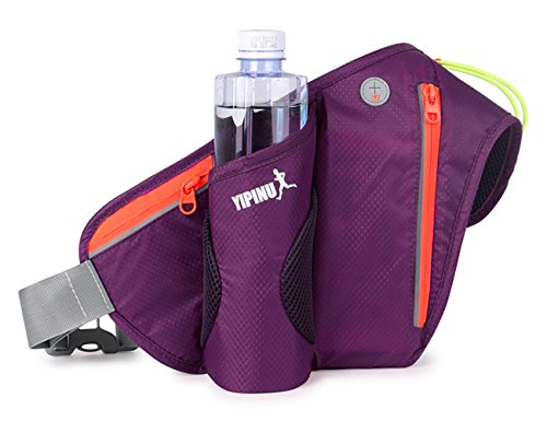 YIPINU Running Belt Fanny Pack Fitness Workout Exercise Waist Bag Pack with Zipper Bag can Hold 6.4 inch Mobile for Jogging Walking Hiking Cycling for Men,Women