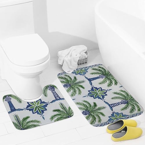 Tapis de bain antidérapant absorbant et sécurisé en U