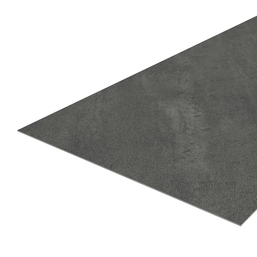 [neu.haus] Zestaw 4 dekoracyjnych paneli ściennych do prysznica, łazienki, toalety, kuchni, salonu, sypialni, odporny na promieniowanie UV, wilgoć, łatwy do przyklejenia PVC 120 x 60 cm szary kamień