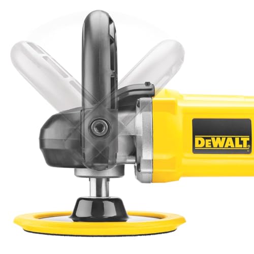 DEWALT Buffer Polisher, 7-in-9-in, 12 amp, Variable Speed Dial 0-3,500 RPM’s, Soft Start Corded Car Buffer (DWP849X) - image 5